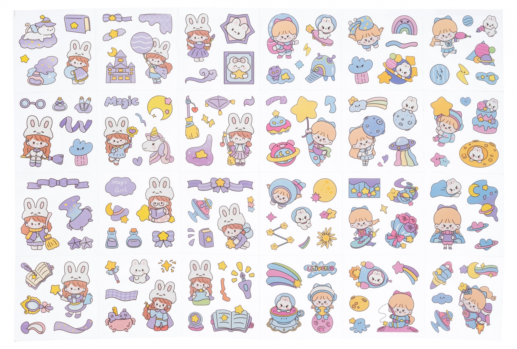 Набор наклеек МОМО