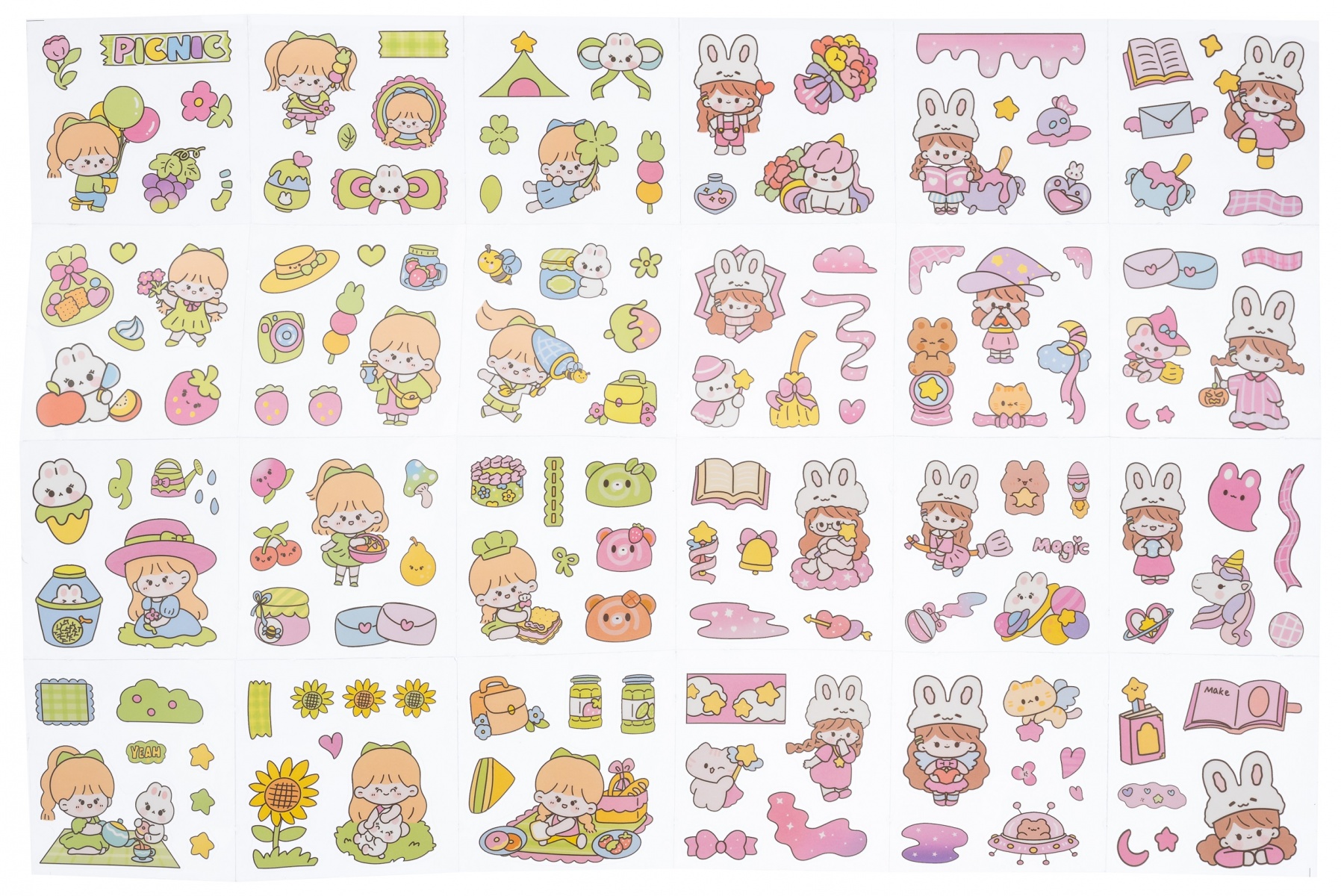 Набор наклеек МОМО