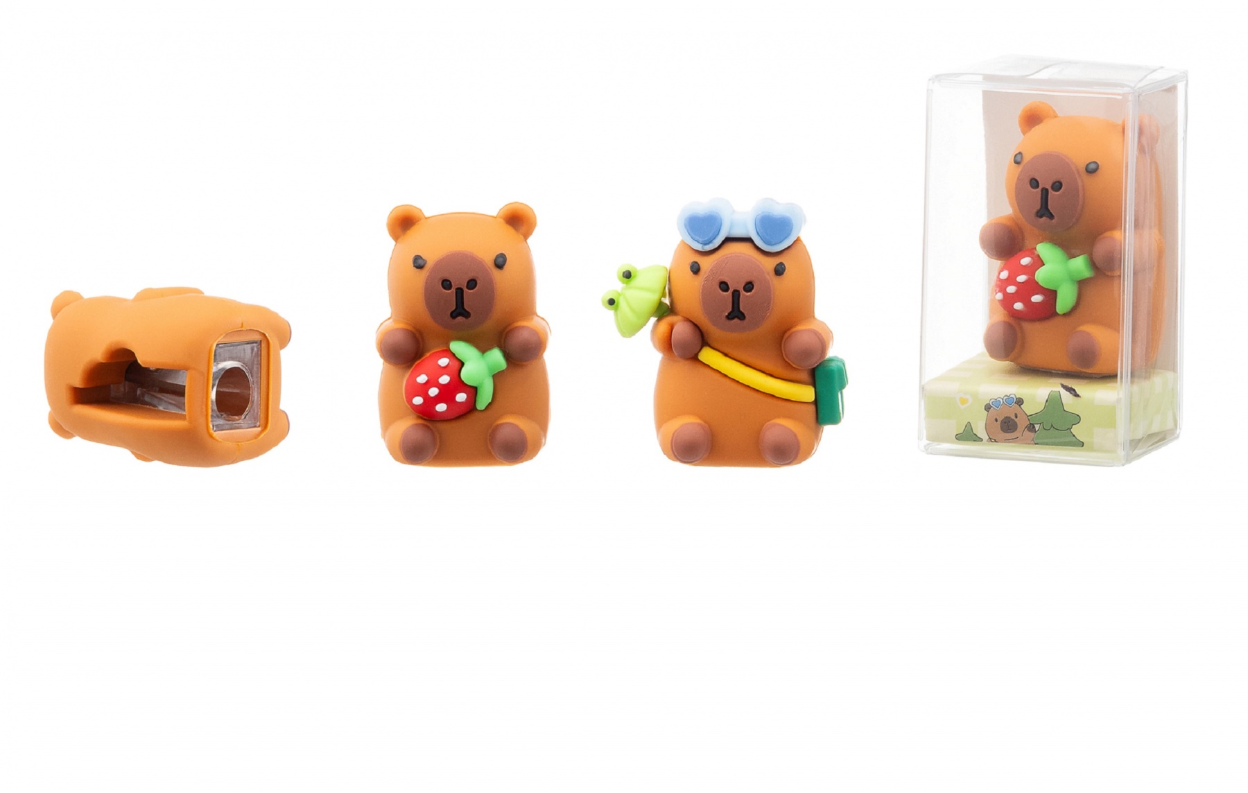 Точилка+ластик КАПИБАРА