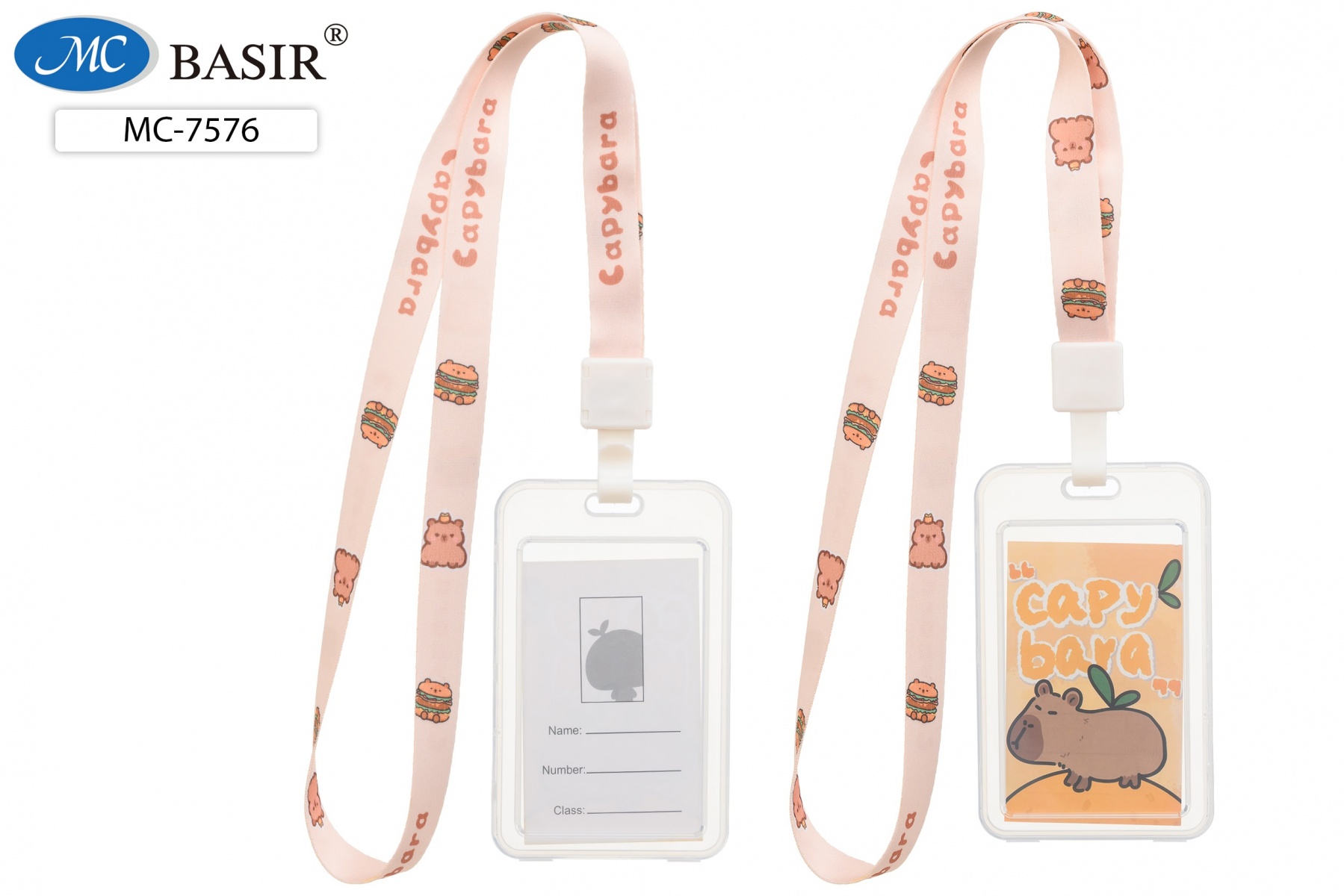 Бейджи для пропусков КАПИБАРА вертикальный