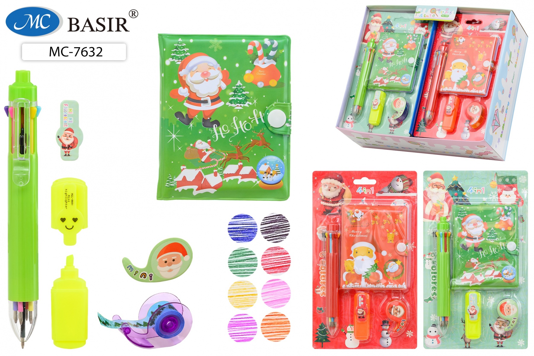 Набор подарочный канцелярский: детский НОВОГОДНИЕ