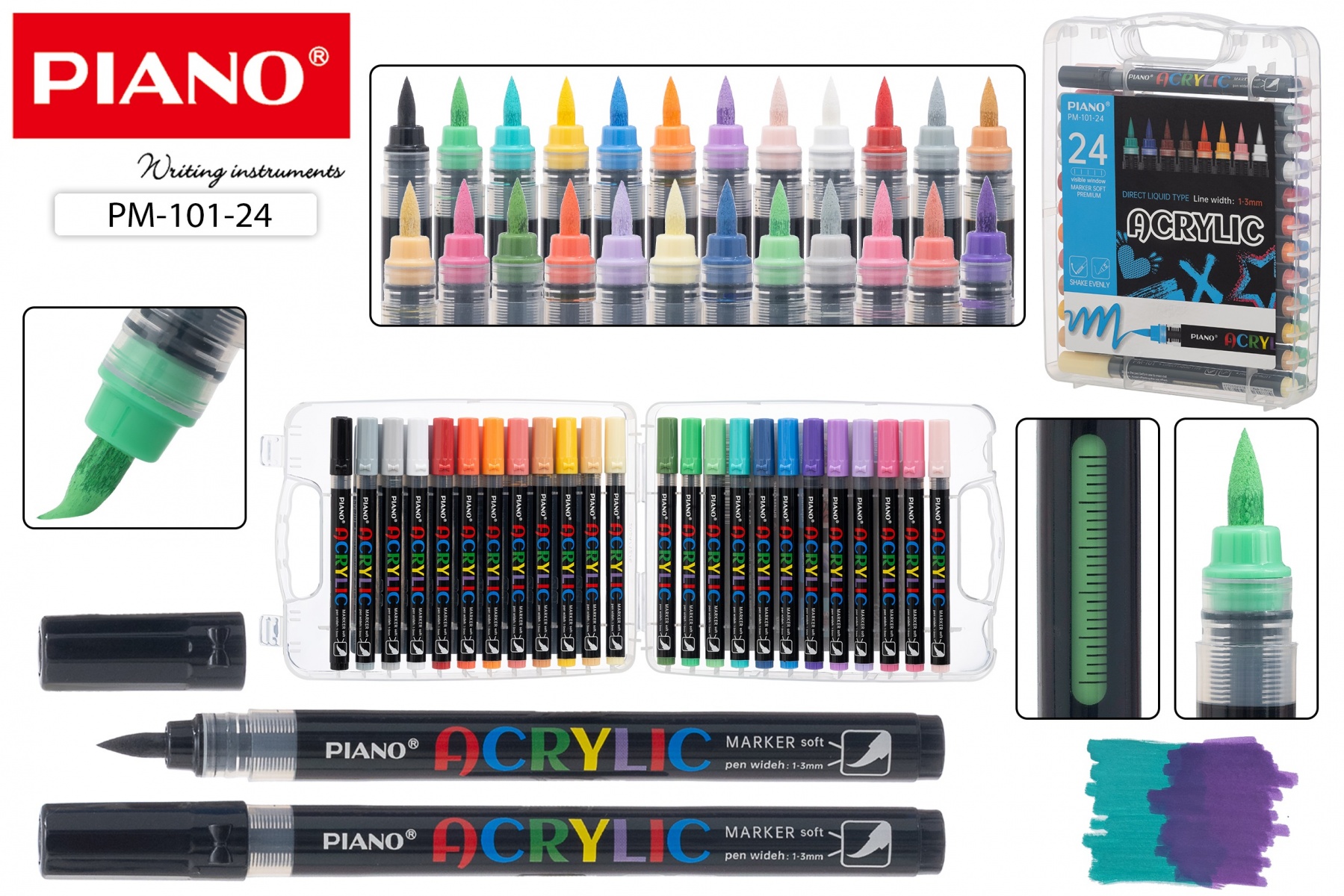 Маркеры акриловые PIANO ПРЕМИУМ